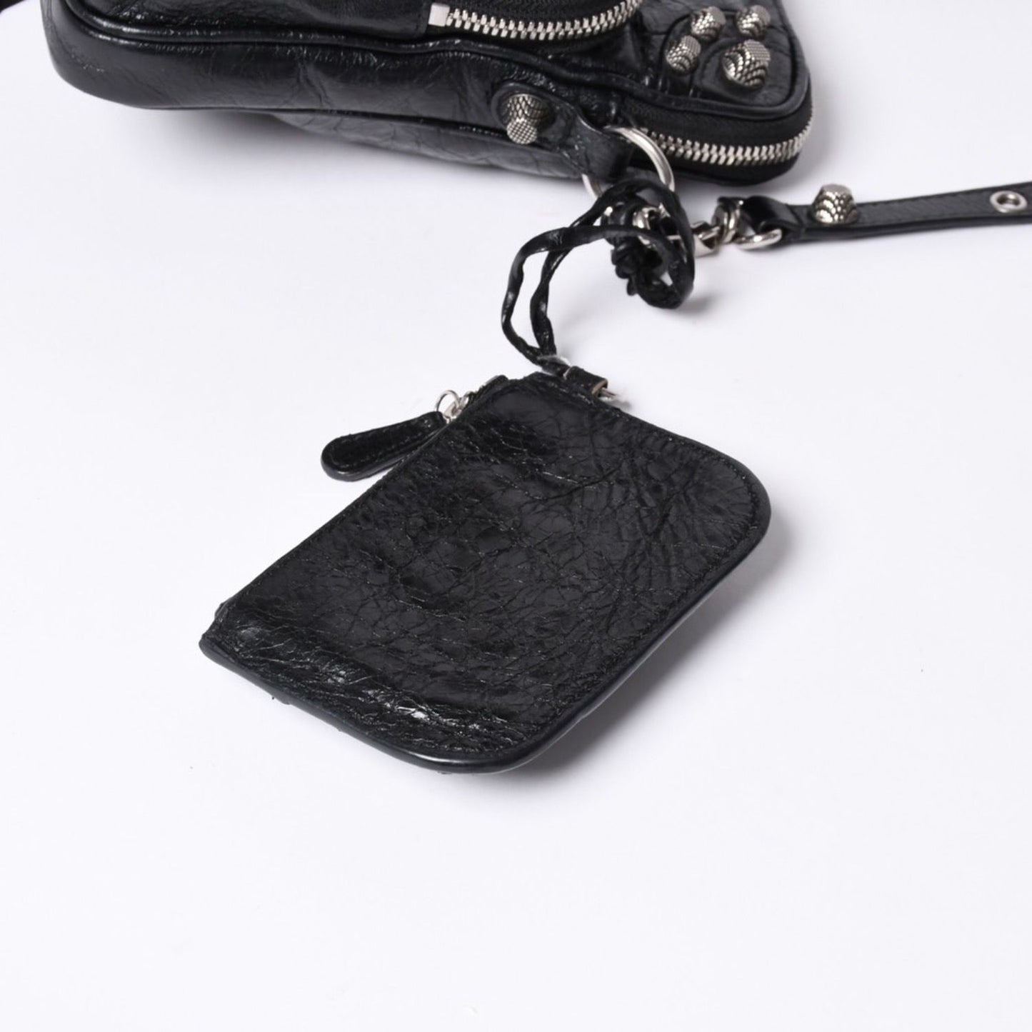 Balenciaga le Cagole Shoulder Bag Black Silver — view 8