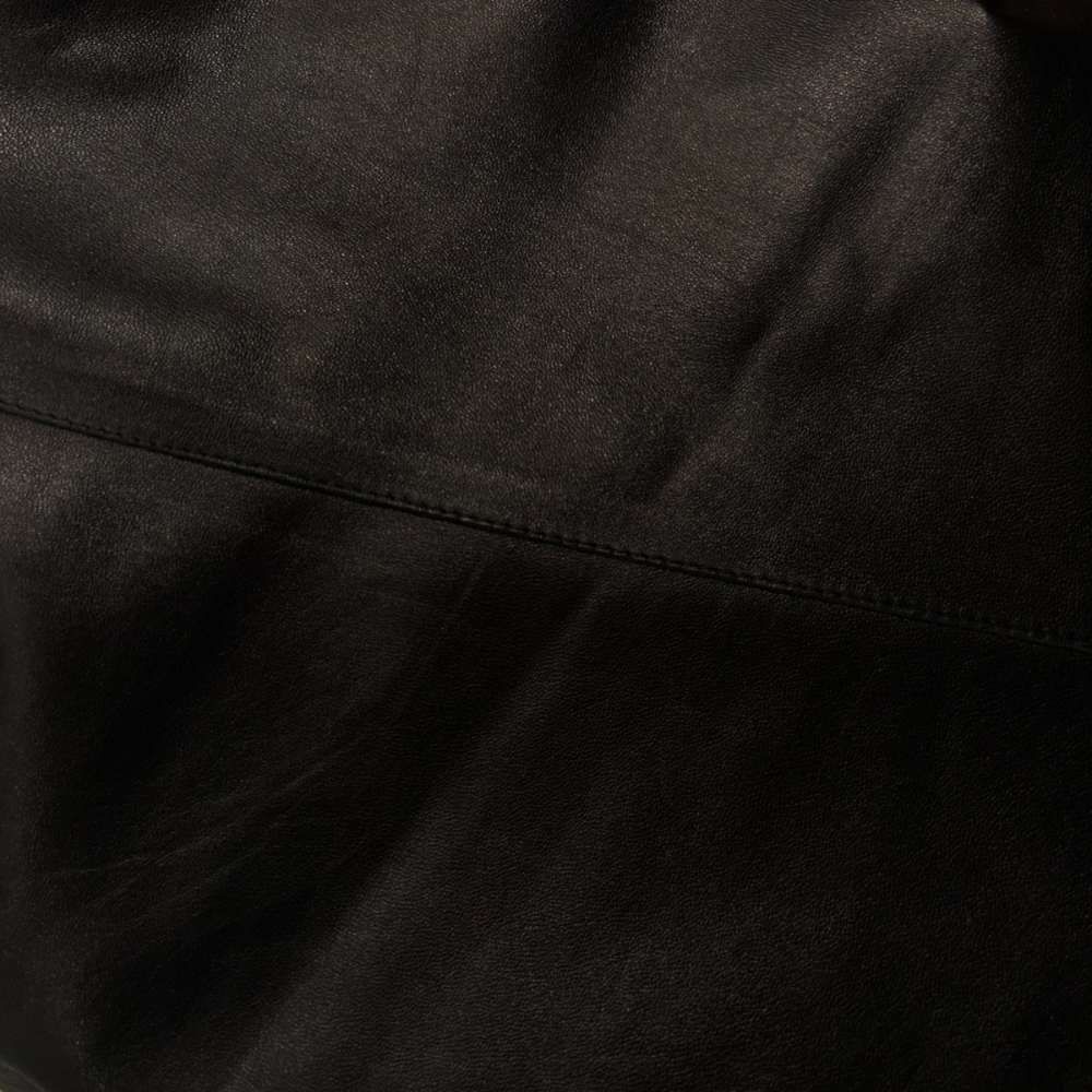 Gucci Era Leather Skirt Lambskin Knee Length Black 42 — view 4