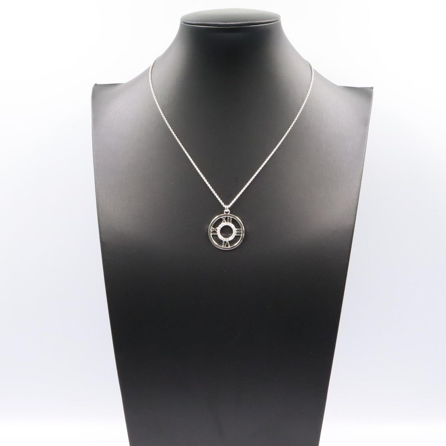 Tiffany & Co Necklace Atlas Diamond 40.5 cm 18k White Gold — view 8