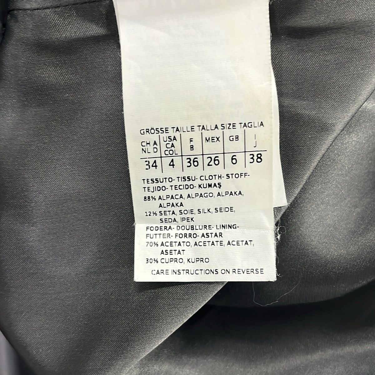 Max Mara Coat 38 S Dark Gray — view 4