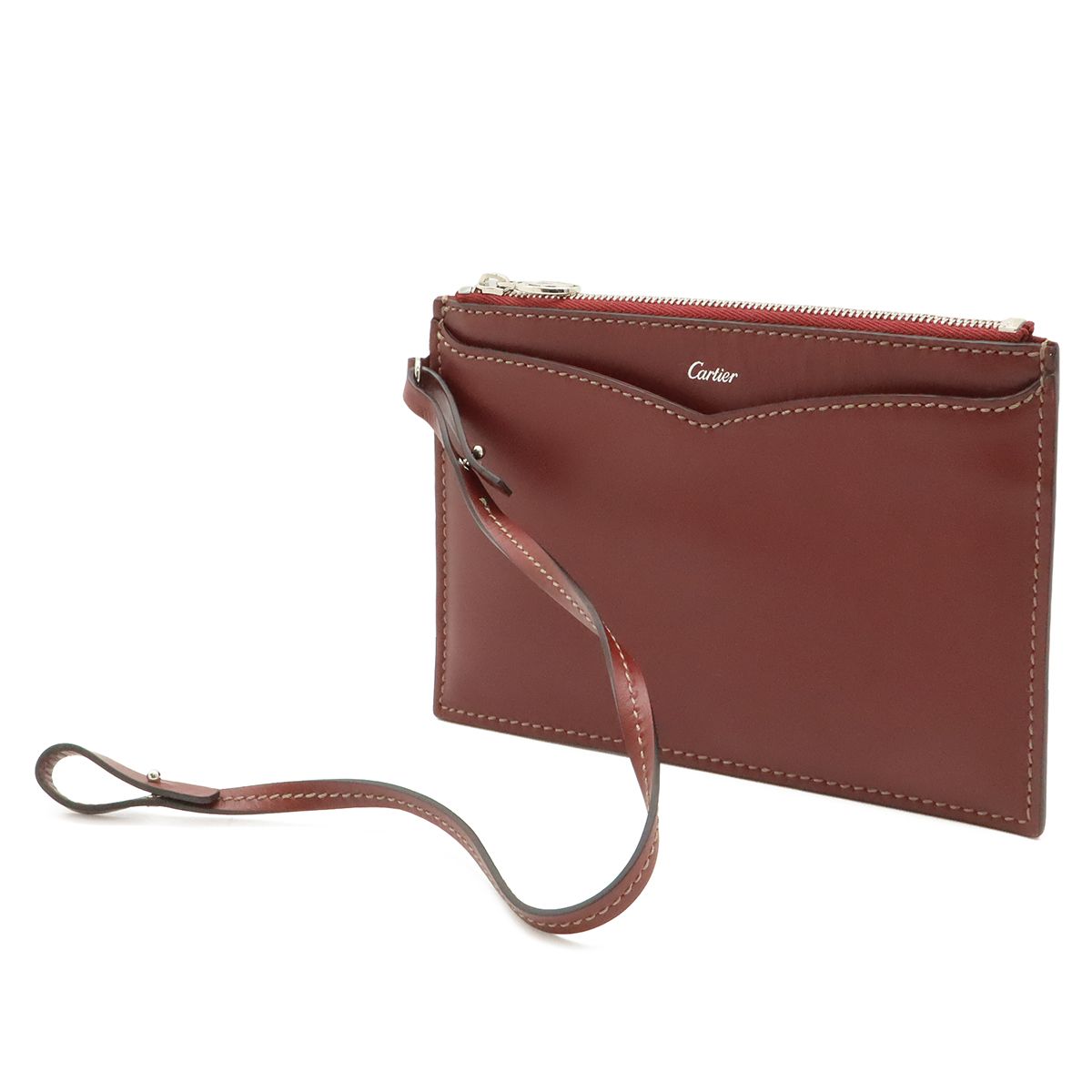 Cartier Happy Birthday CC Logo Tote Shoulder Bag with Leather Bordeaux Pouch — view 9