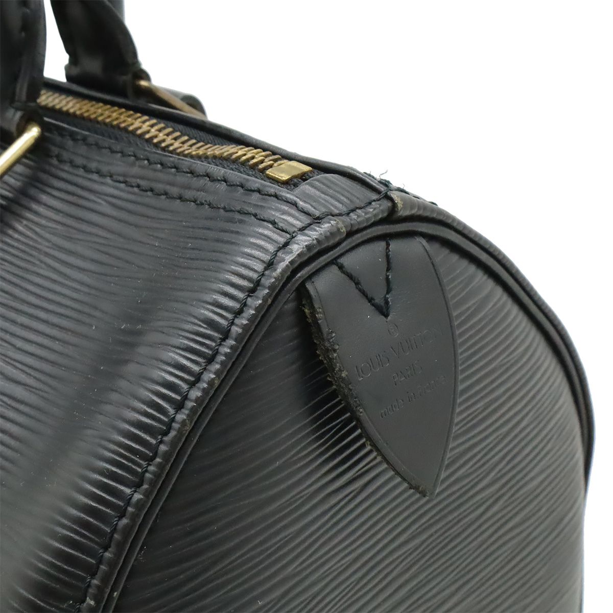 Louis Vuitton Epi Speedy 25 Mini Boston Bag Noir Black Gold — view 9