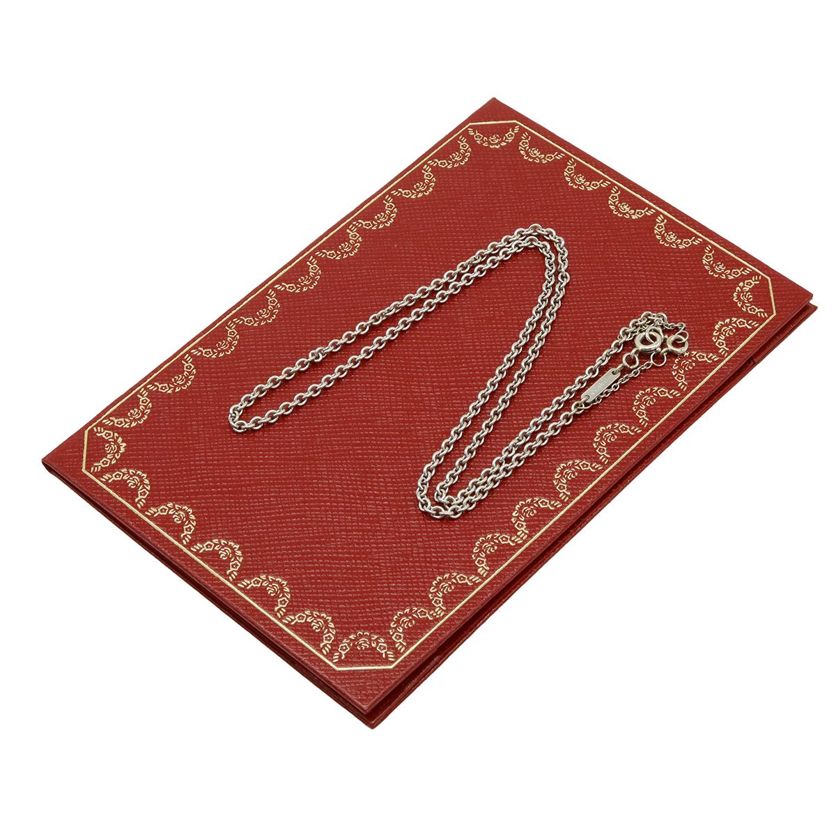 Cartier Forsa Chain Necklace 18k White Gold — view 6