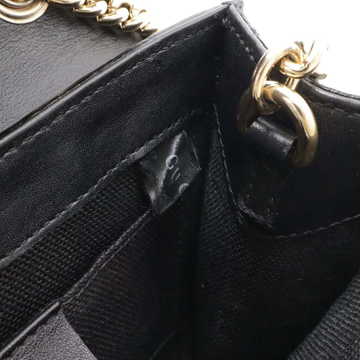 Gucci Micro Guccissima Emily Horsebit Chain Shoulder Bag Tassel Leather Black — view 8