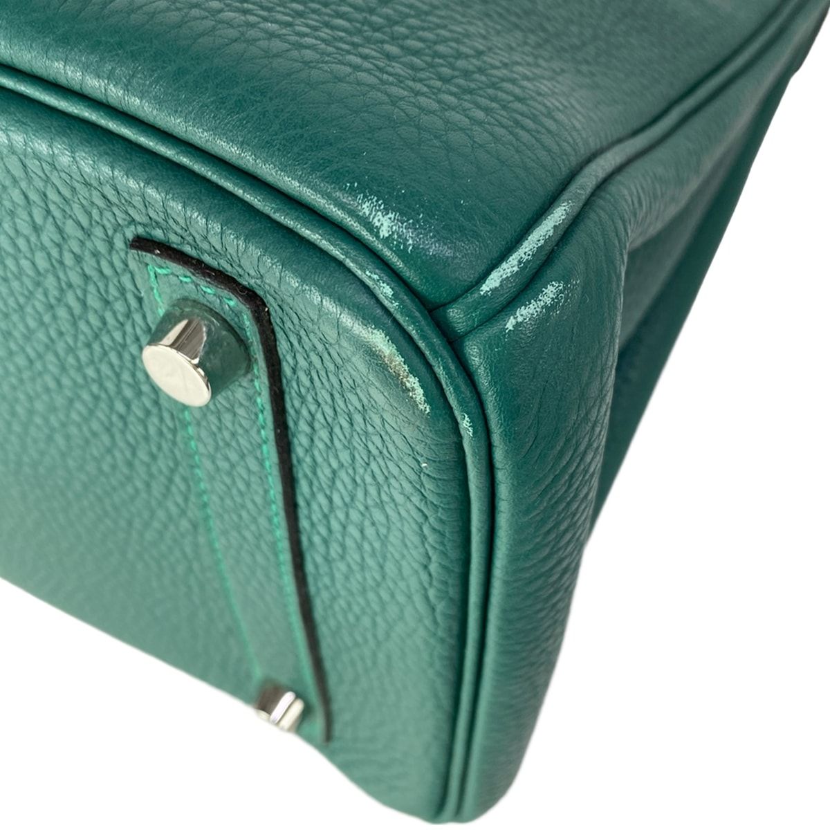 Hermes Handbag Birkin 30 Malachite Silver — view 9