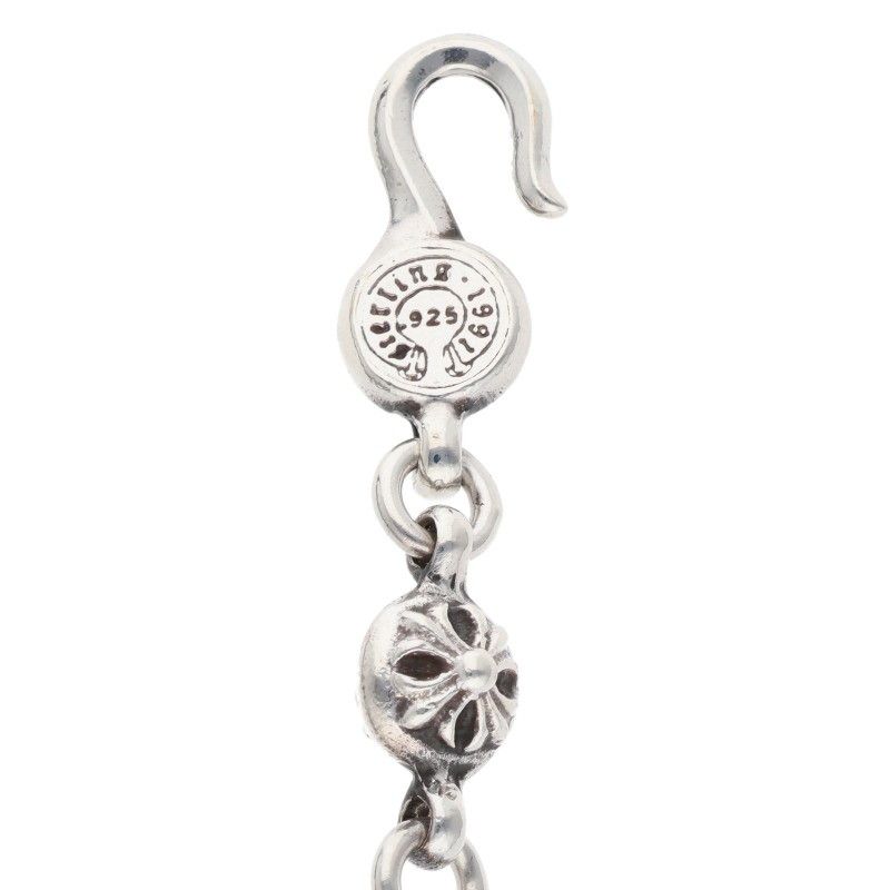 Chrome Hearts 1 Crsbl Chn Sml CH Crs Cross Ball Chain Small CH Silver Necklace — view 5