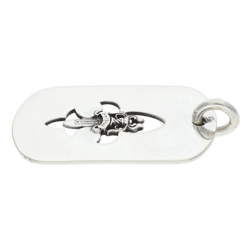 Chrome Hearts D Tag Lrg Fle Dag Fudaga Dog Tag Large Necklace Top — view 5