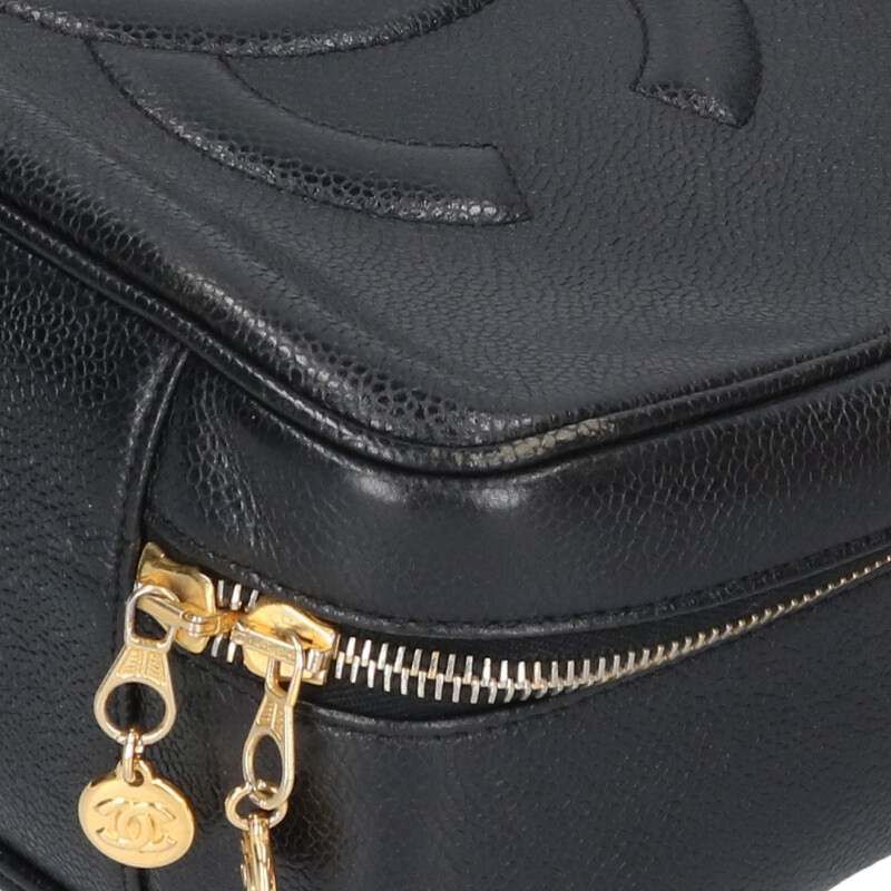 Chanel Vanity CC Logo Caviar Leather 2-Way Handbag — view 5