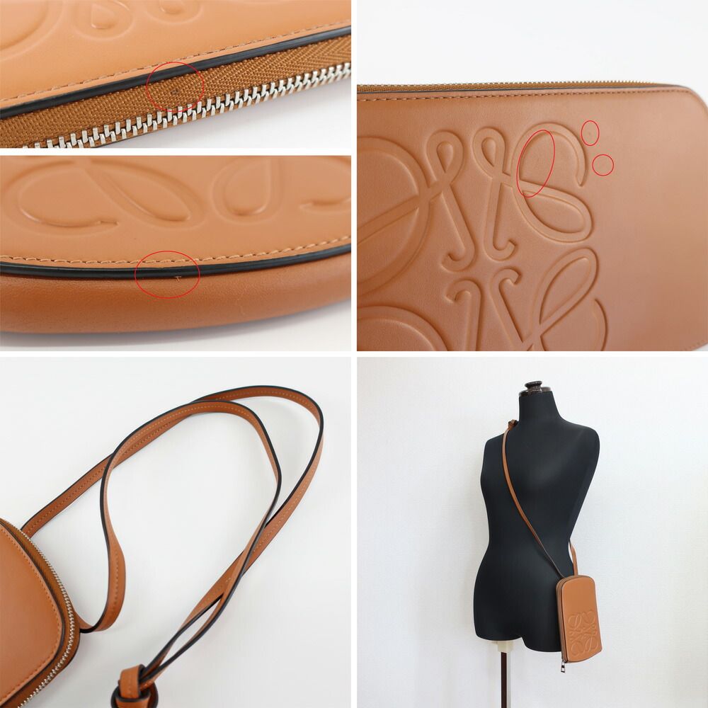Loewe Heaven Multi Functional Case Brown Smartphone Shoulder Crossbody Leather — view 9