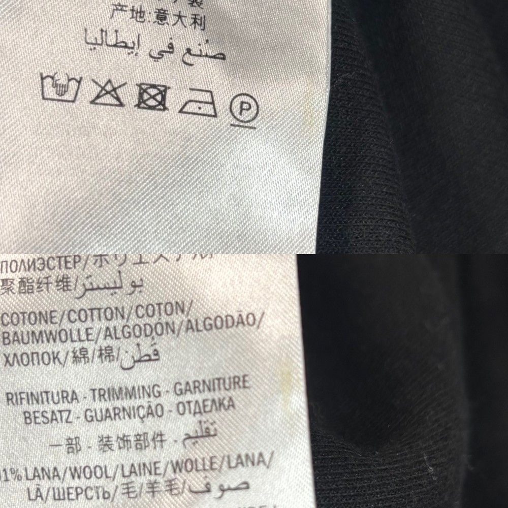 Gucci Jacket Sherry Line Technical Jersey Side M Black Silver Polyester Cotton — view 8