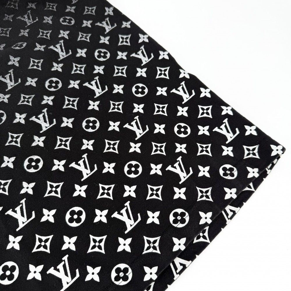 Louis Vuitton Short Sleeve T-Shirt Monogram Gradient Top M Black White Cotton — view 7