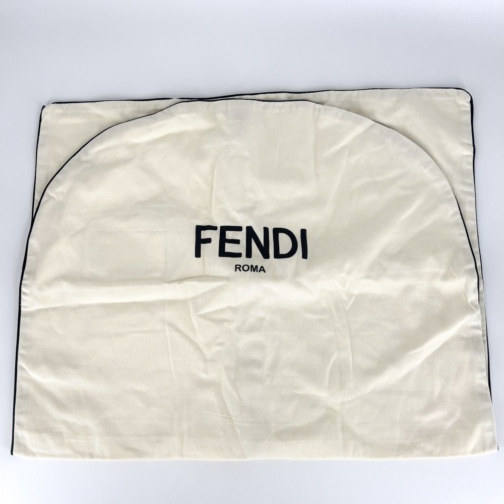 Fendi Denim Jacket Zucca All Over Pattern Logo 38 Black Silver Cotton — view 7