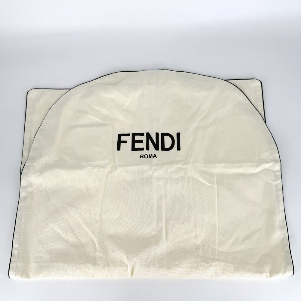 Fendi Skirt Zucca Trapezoid Mini Above Knee 36 Black Cotton — view 7
