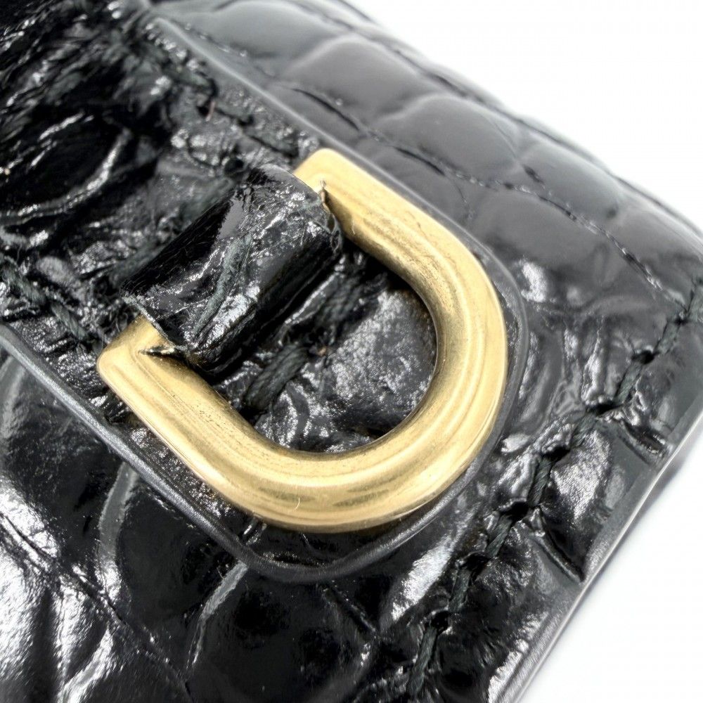 Balenciaga 2-Way Hourglass Small Shoulder Bag Crossbody Croco — view 9