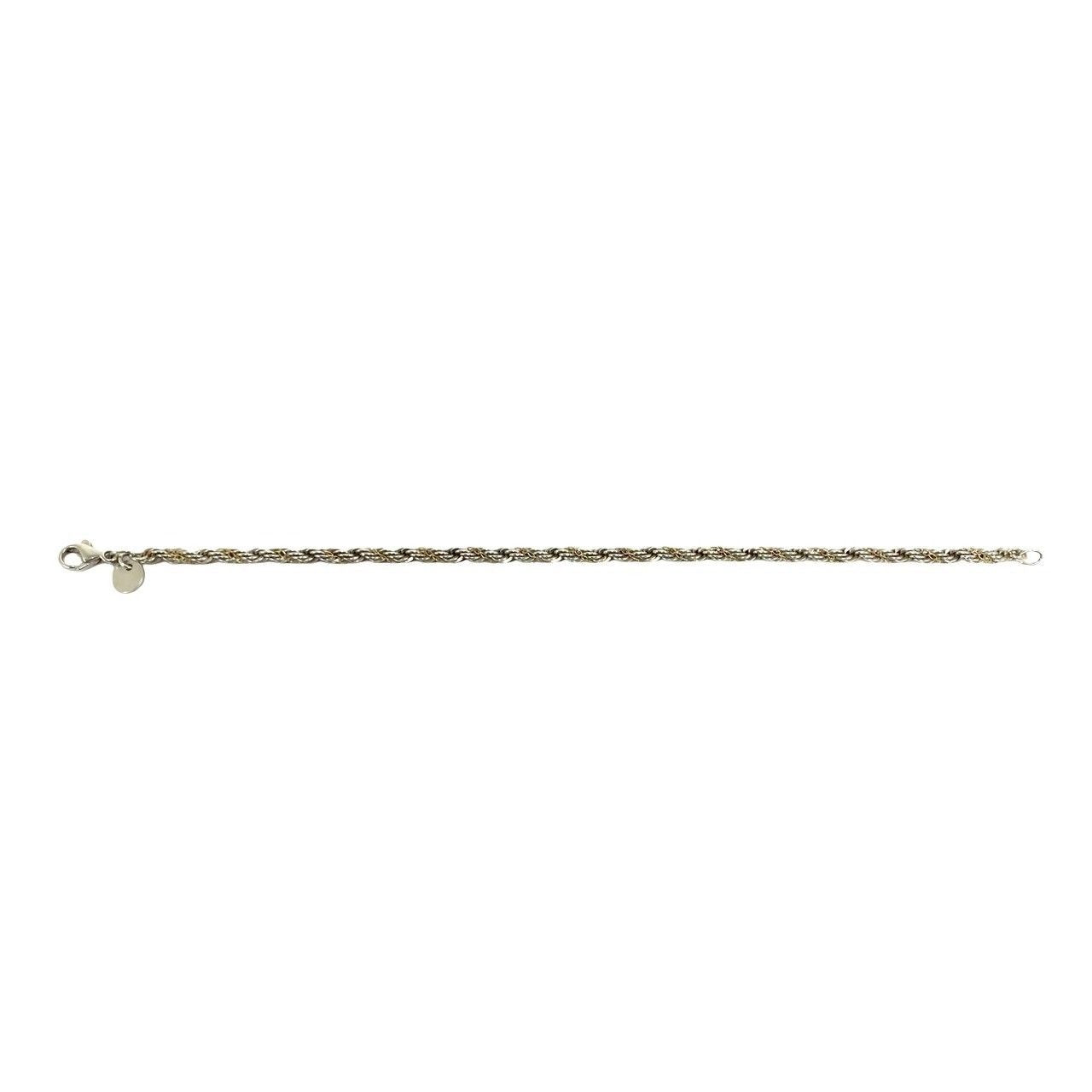 Tiffany & Co Twist Loop 925 Sterling Silver Gold Bracelet — view 6
