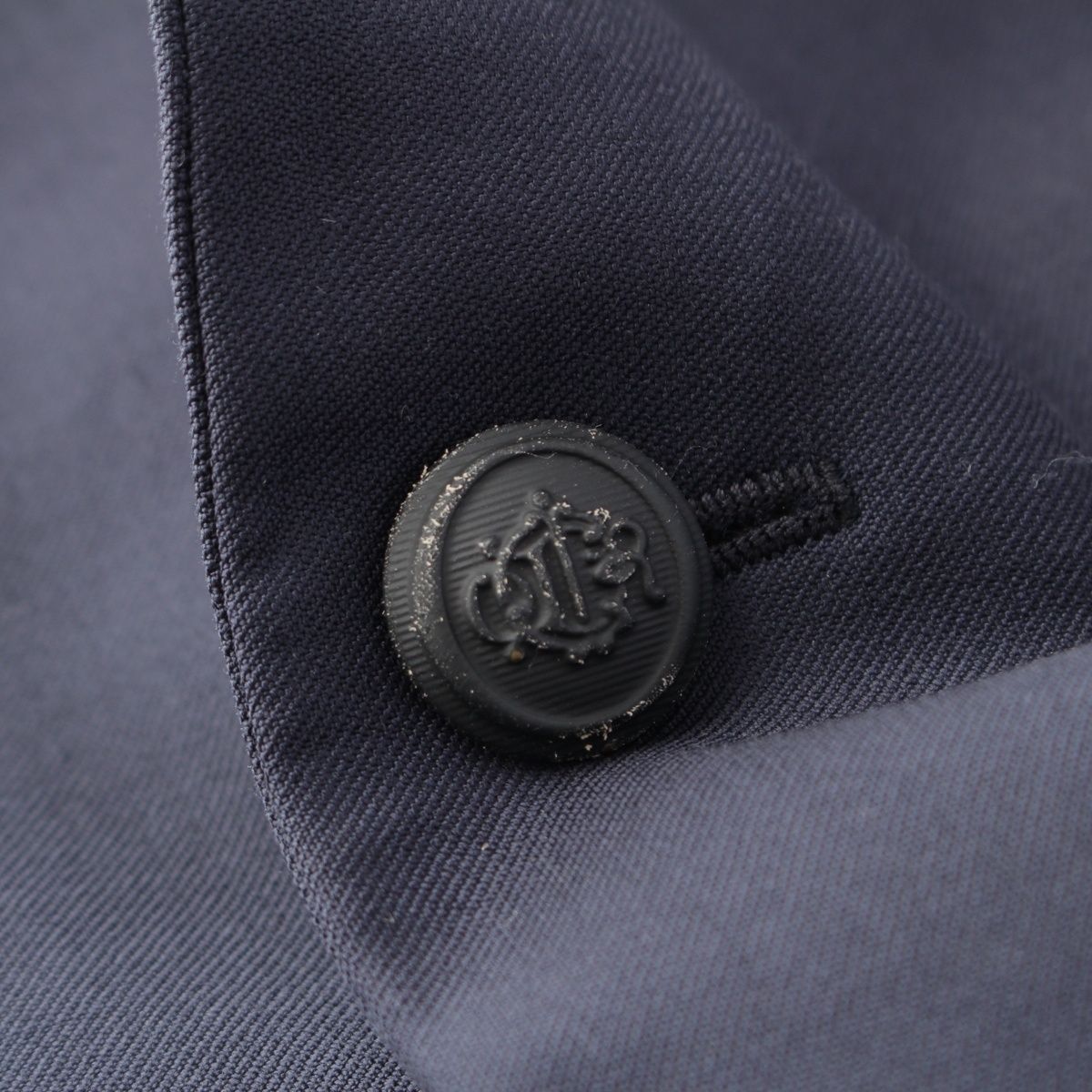 Dior Wool Cupro Single Tailored Jacket Top Navy 46 — view 9