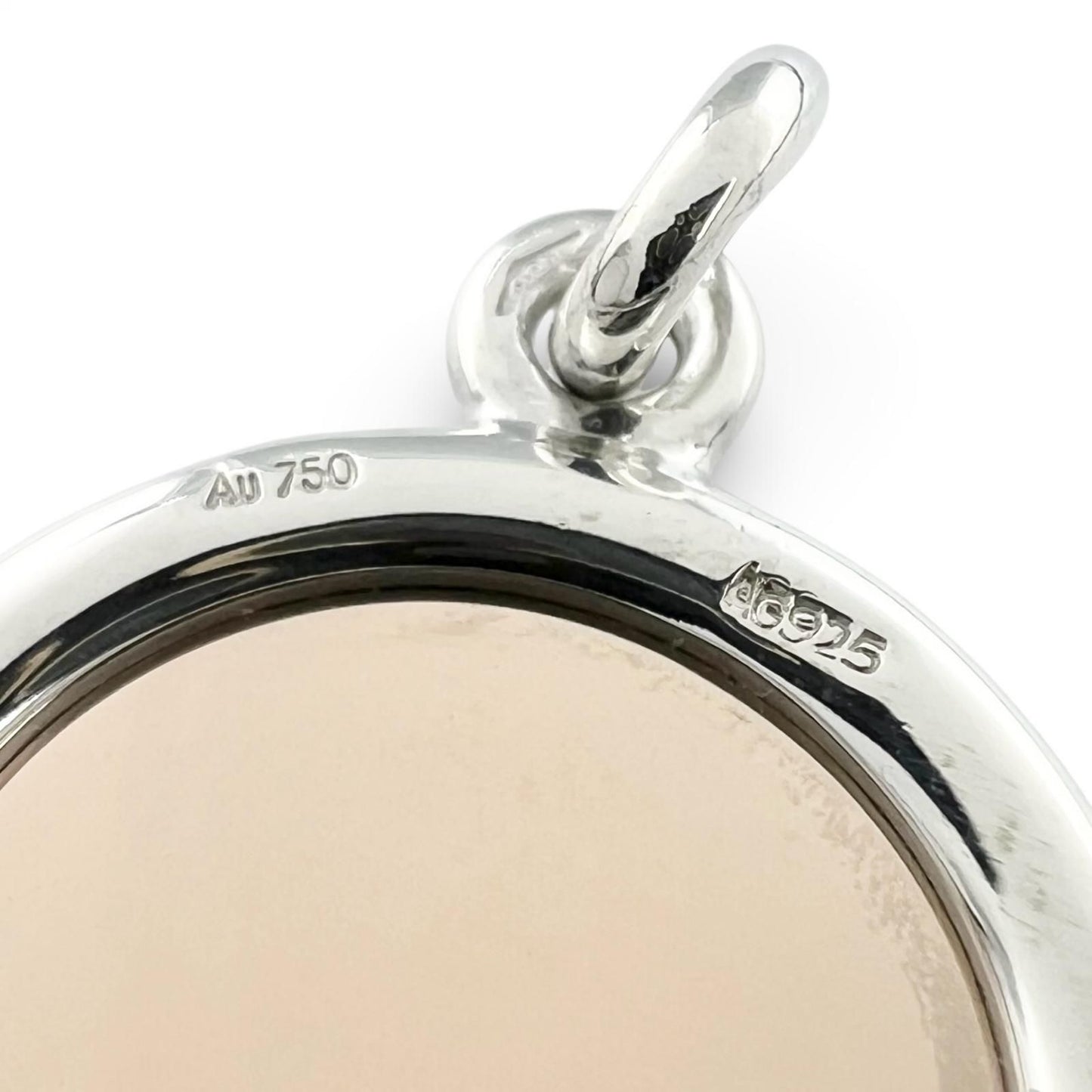 Hermes Series Pendant Necklace Silver Gold — view 6