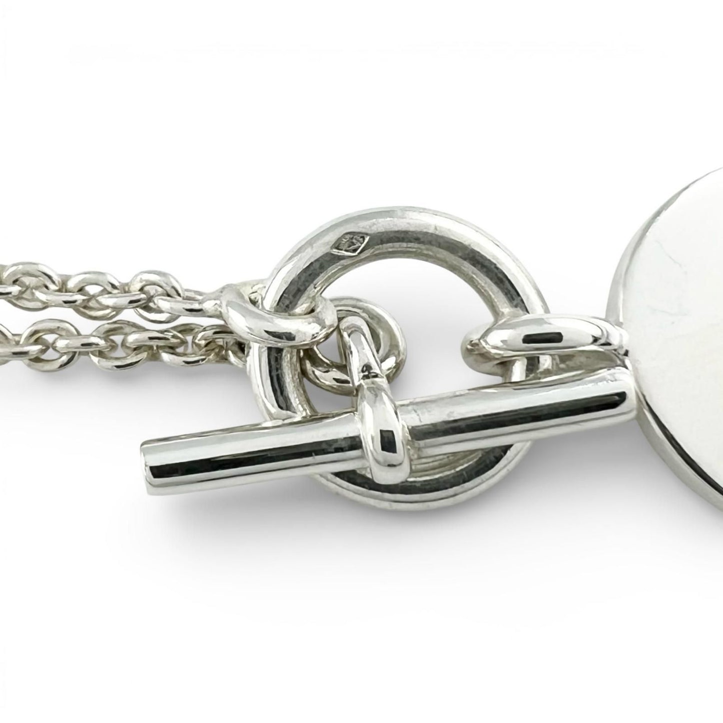 Hermes Amulet Series Exlibris Pendant Necklace 40 cm Silver — view 6