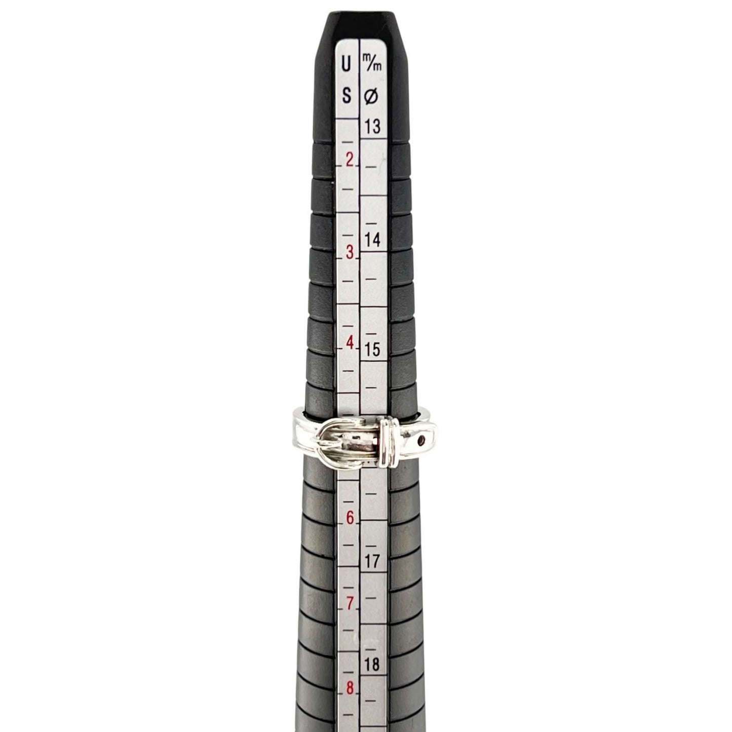 Hermes Vintage Ceinture Ring Silver — view 6