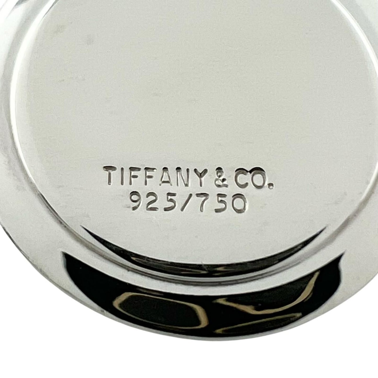 Tiffany & Co 925 750 T&c Coin Necklace Pendant Silver Gold — view 8