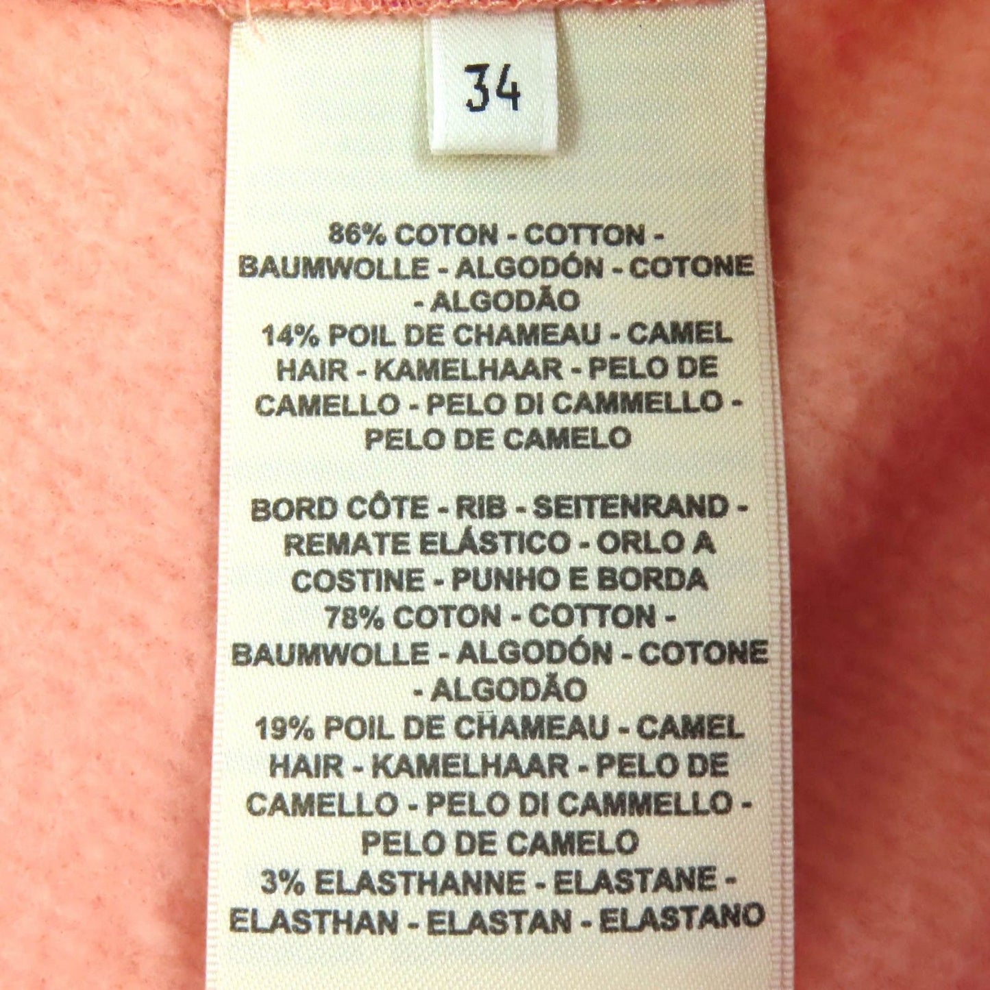 Hermes Tresor de Medor Cotton Camel Fleece Sweatshirt Pants Pink 34 — view 9