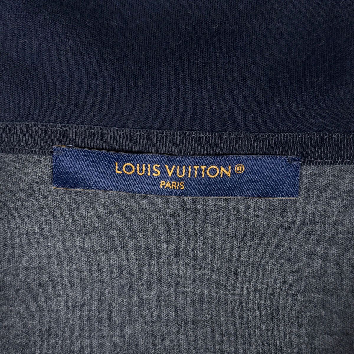 Louis Vuitton Logo Hoodie Travel Pin Top Cotton Nylon Navy — view 7