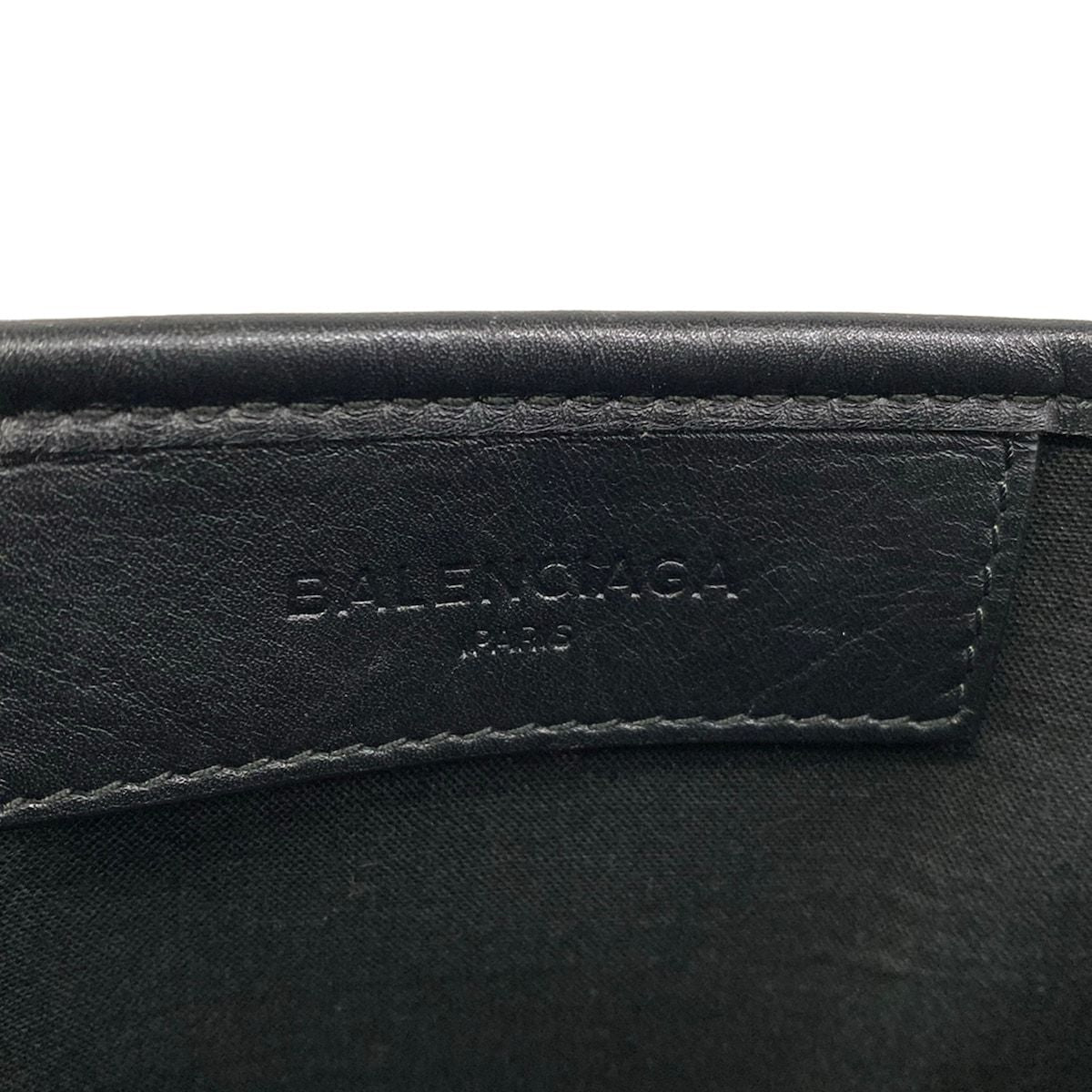 Balenciaga Tote Navy Cabas XS White Black Leather — view 9