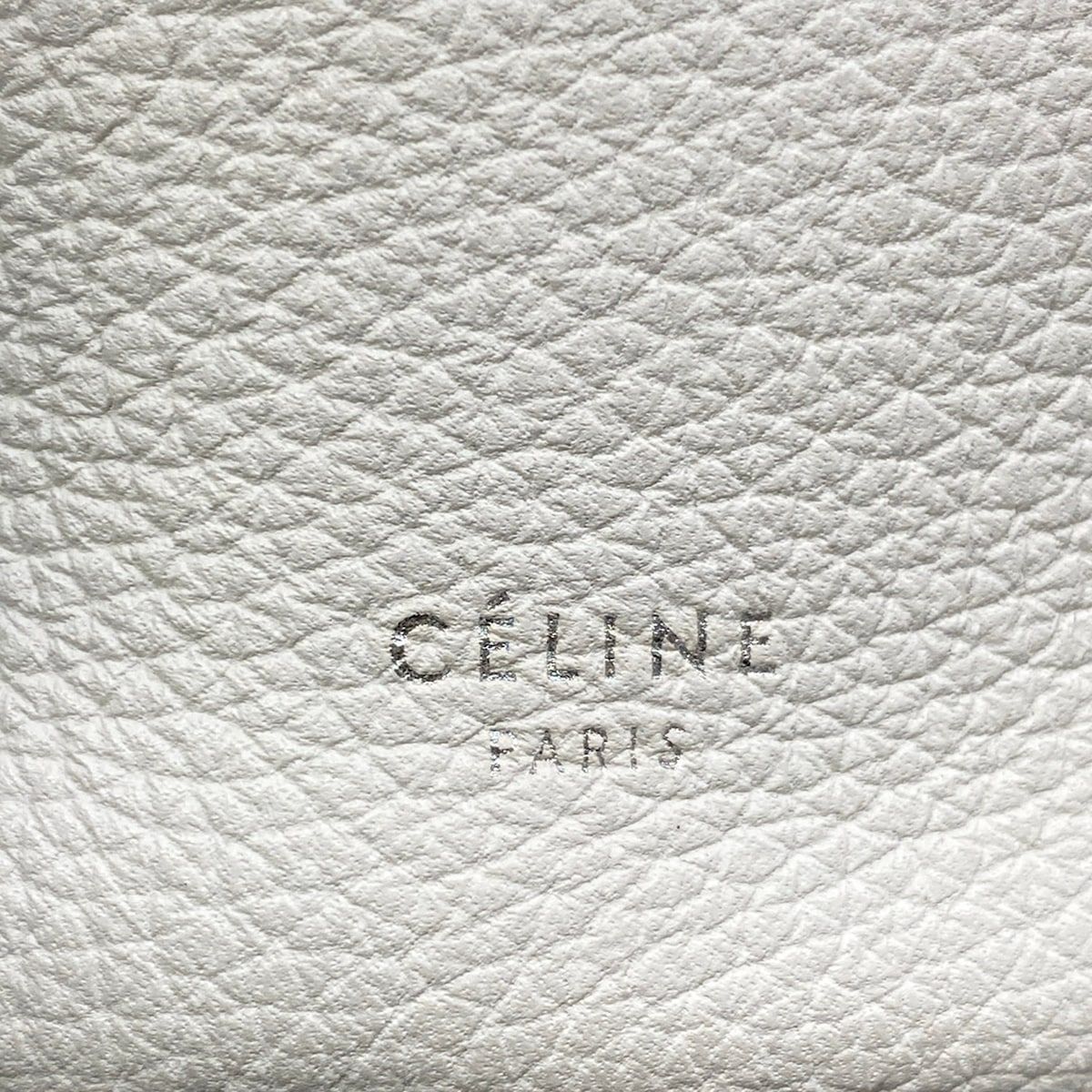 Celine Handbag Big Bag Bucket White Leather — view 9