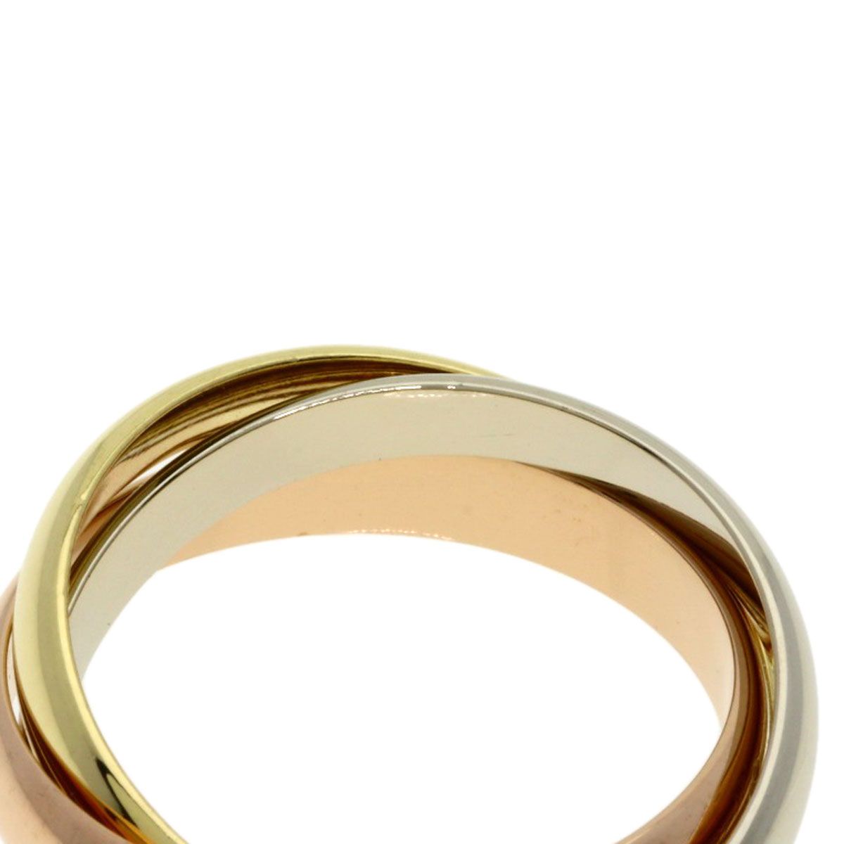 Cartier Trinity 54 Ring 18k Yellow Gold 18k White Pink — view 6
