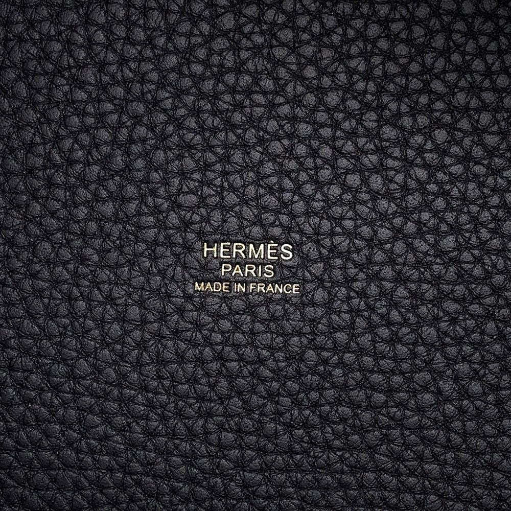 Hermes Handbag Picotin Lock PM Canvas Gold Taurillon Clemence — view 9