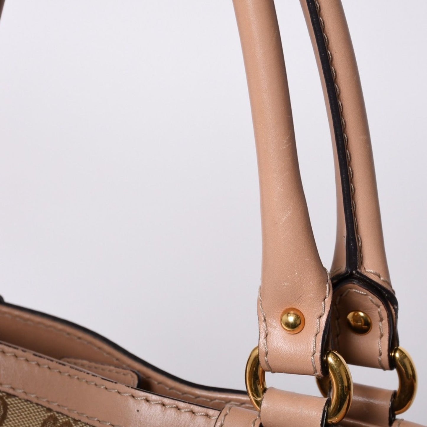Gucci Handbag GG Canvas Beige Logo — view 8