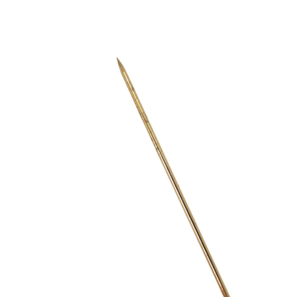 Dior Vintage Leaf Motif Metal Gold Brooch — view 8