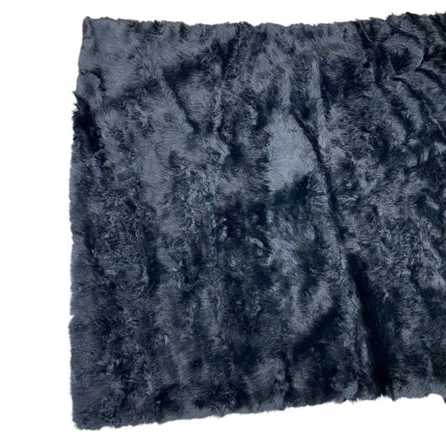 Balenciaga Faux Fur Cape Ski Wear Collection Asymmetric Black Outdoor Covering — view 9