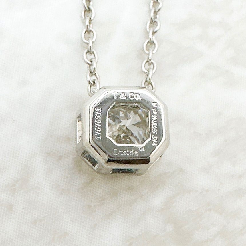 Tiffany & Co Lucida Diamond Platinum Necklace 40 cm — view 6