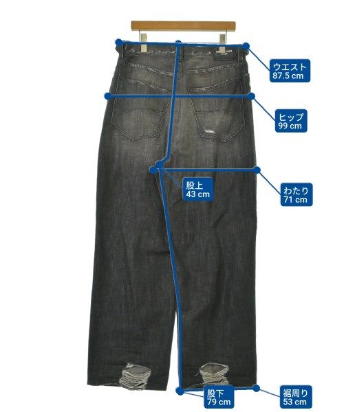 Balenciaga Denim Pants Black — view 6