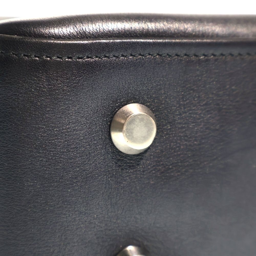 Balenciaga Triangle 2-Way Shoulder Bag Black Leather Silver — view 6