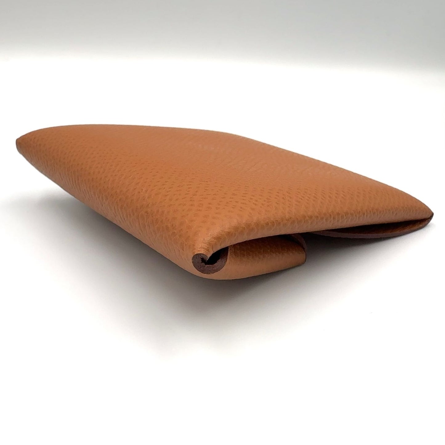 Hermes Bastia Coin Purse Veau Epsom Light Brown Case Silver — view 9