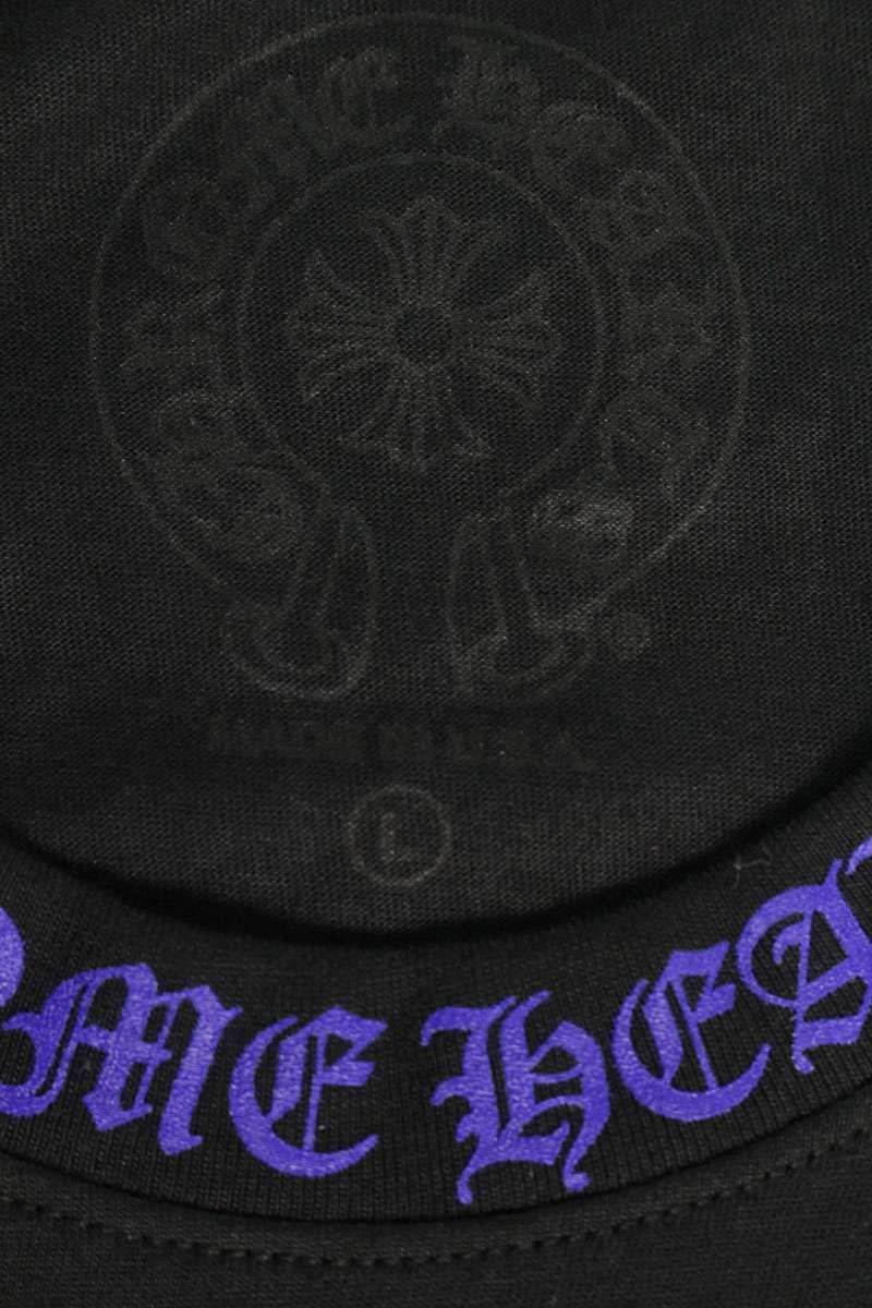 Chrome Hearts CH L S 1 Neck Logo Print Long Sleeve Top — view 3