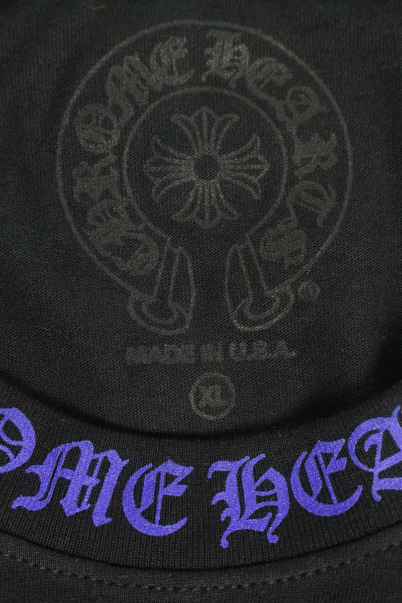 Chrome Hearts CH L S 1 Neck Logo Print Long Sleeve Top XL — view 3