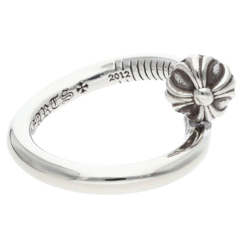 Chrome Hearts Nail Crsball Cross Ball Silver Ring — view 5