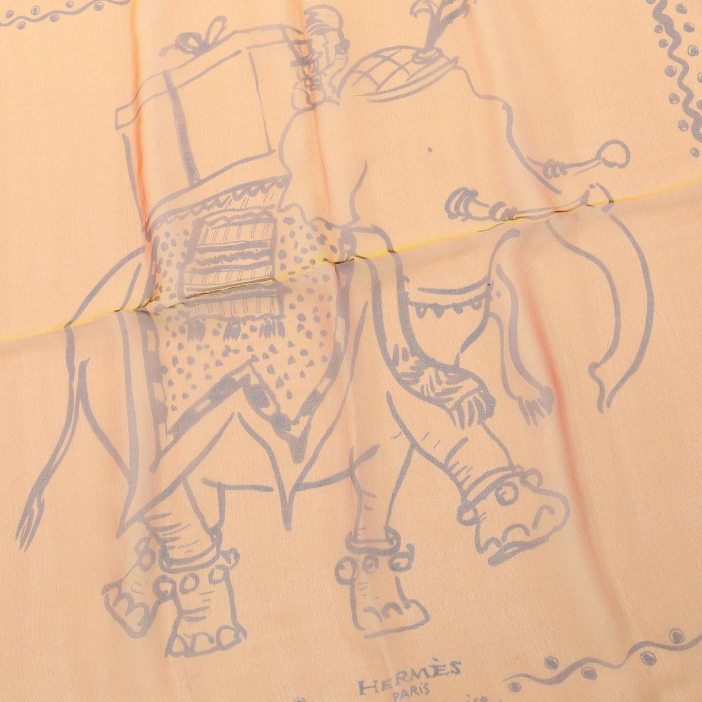 Hermes Scarf Petit Carre 45 a Votre Service Silk Mini — view 6