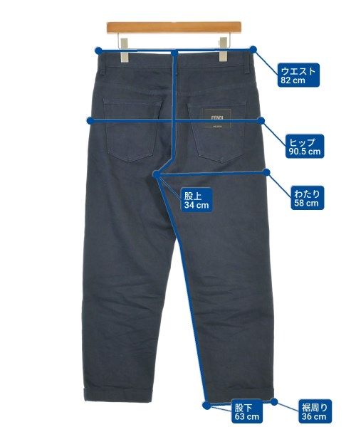 Fendi Denim Pants Navy — view 6
