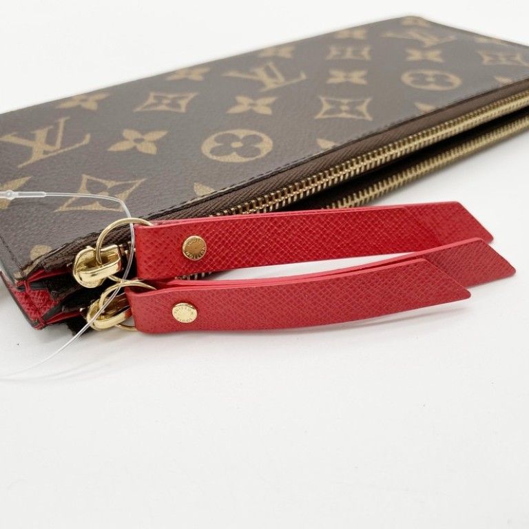 Louis Vuitton Wallet Portefeuille Adele Brown Coquelicot Monogram Bifold Gold — view 9