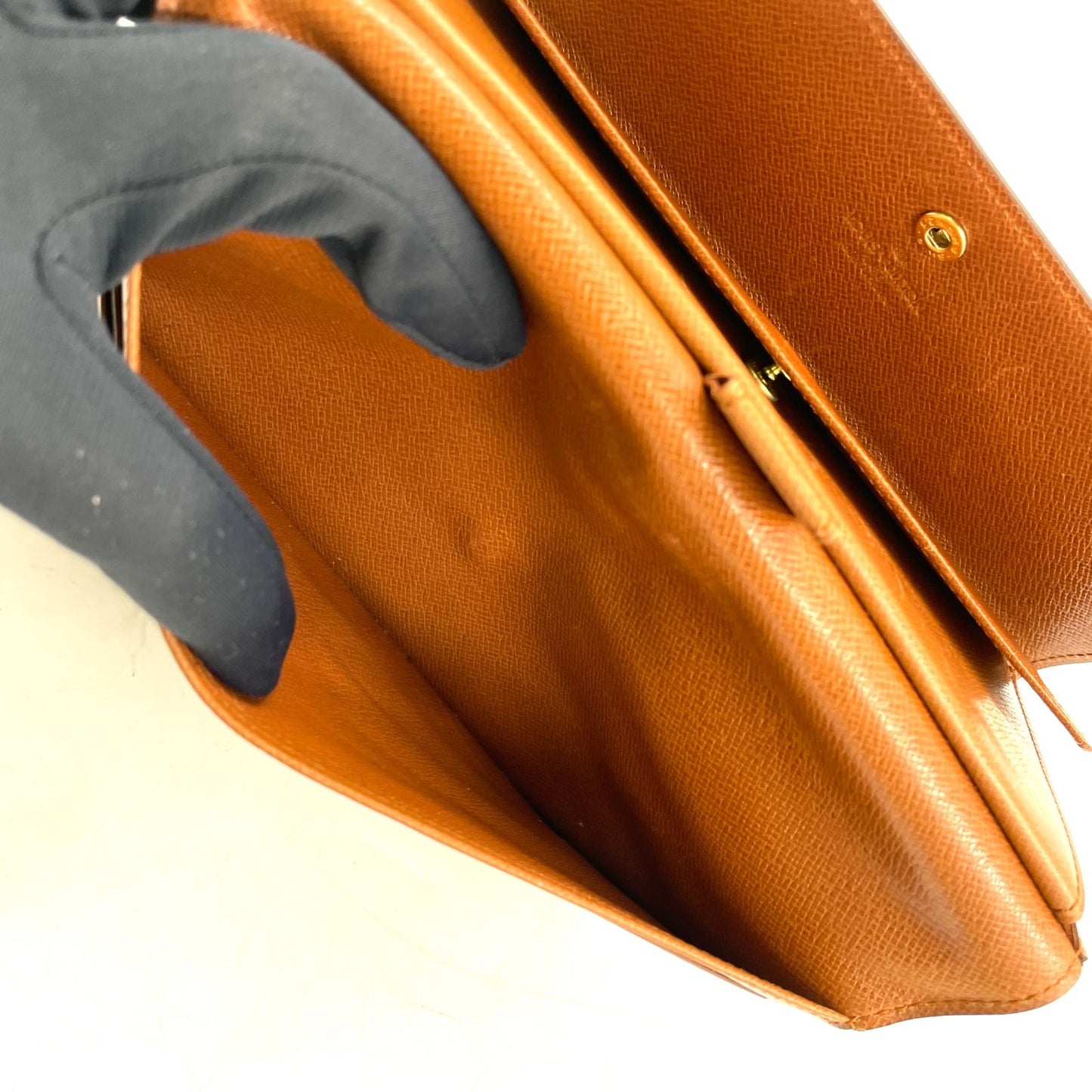 Louis Vuitton Porto Tresor International Monogram Leather Brown Trifold Wallet — view 9