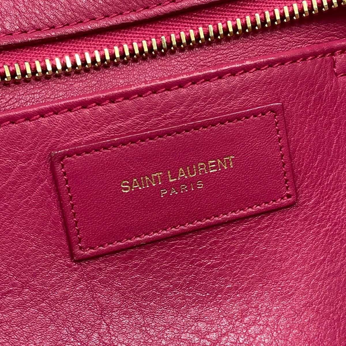Saint Laurent Paris Handbag Petit Cabas Pink Leather — view 9