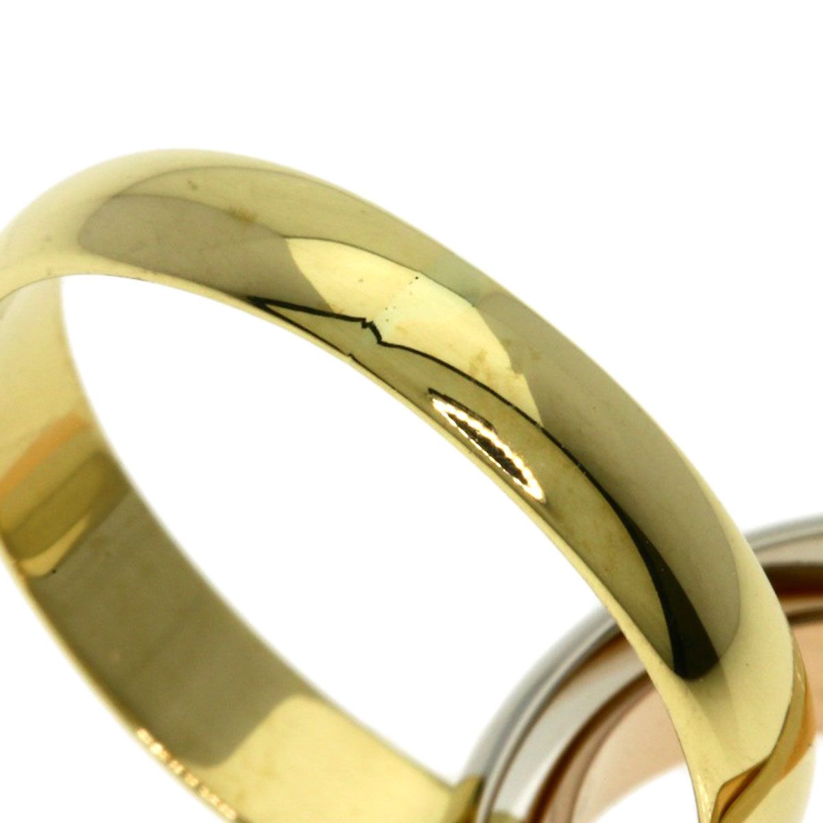 Cartier Trinity 49 Ring 18k Yellow Gold 18k White Pink — view 7