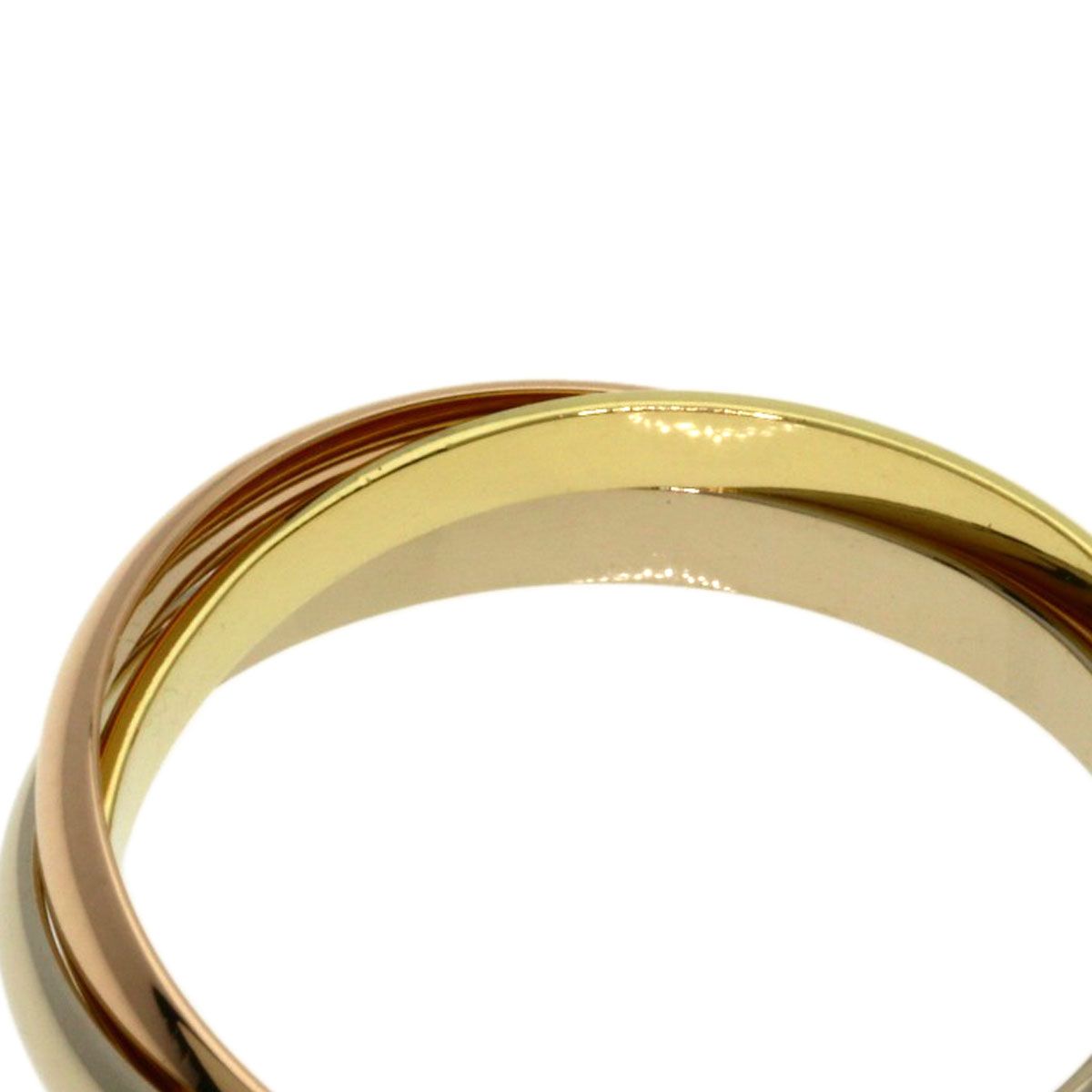 Cartier Trinity SM 58 Ring 18k Yellow Gold 18k White Pink — view 6