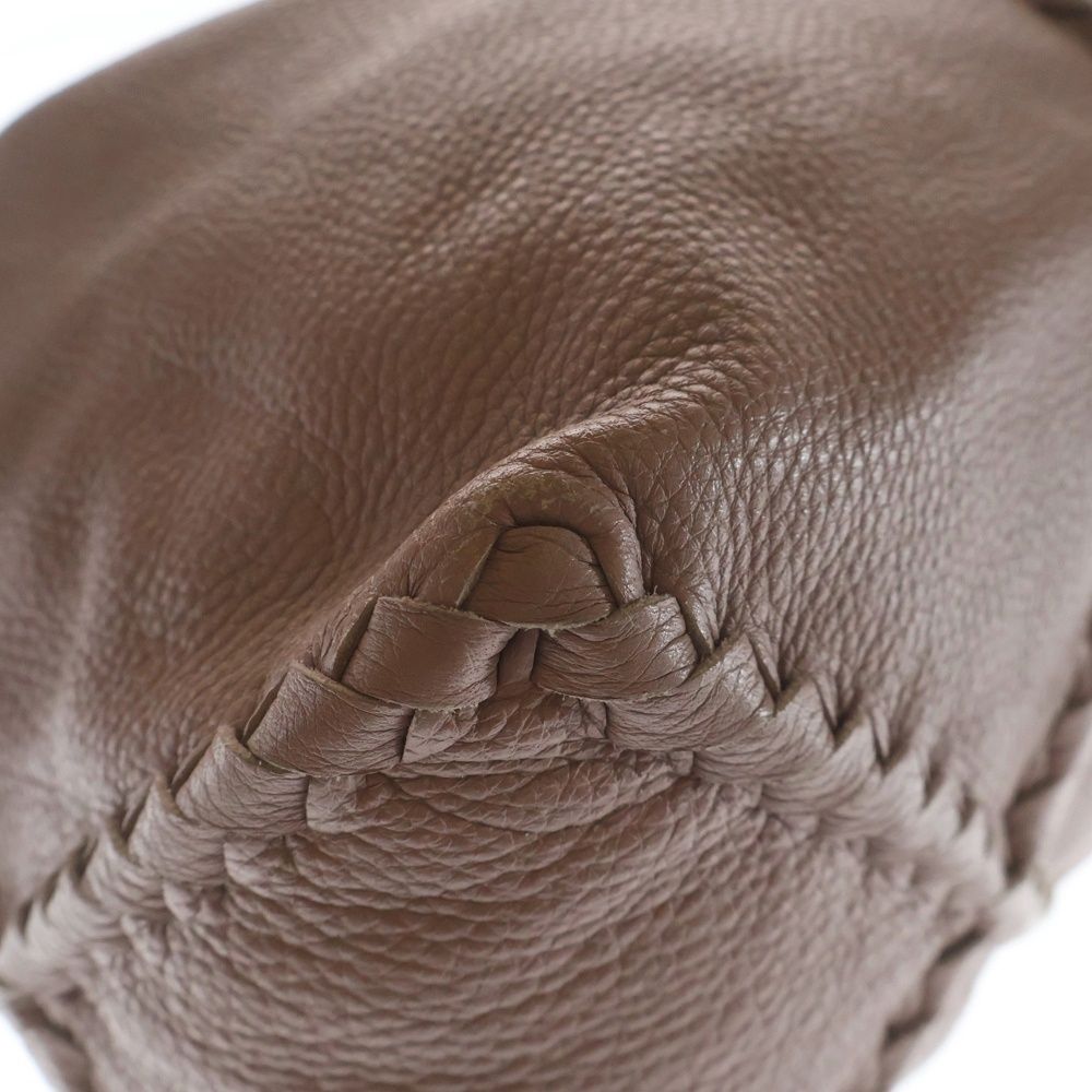 Bottega Veneta Intrecciato Cervo Tote Rose Pink Leather — view 6
