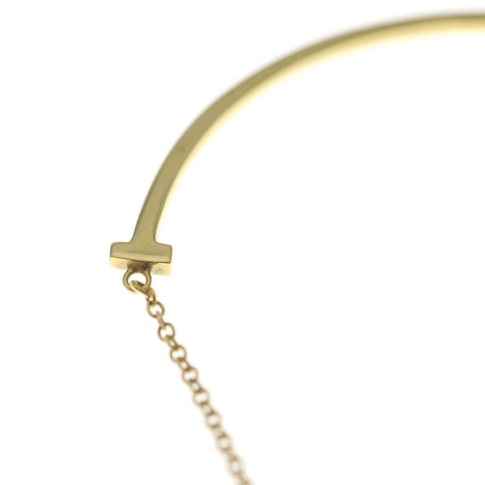 Tiffany & Co T Smile Small Necklace 18k YG Yellow Gold Pendant — view 6