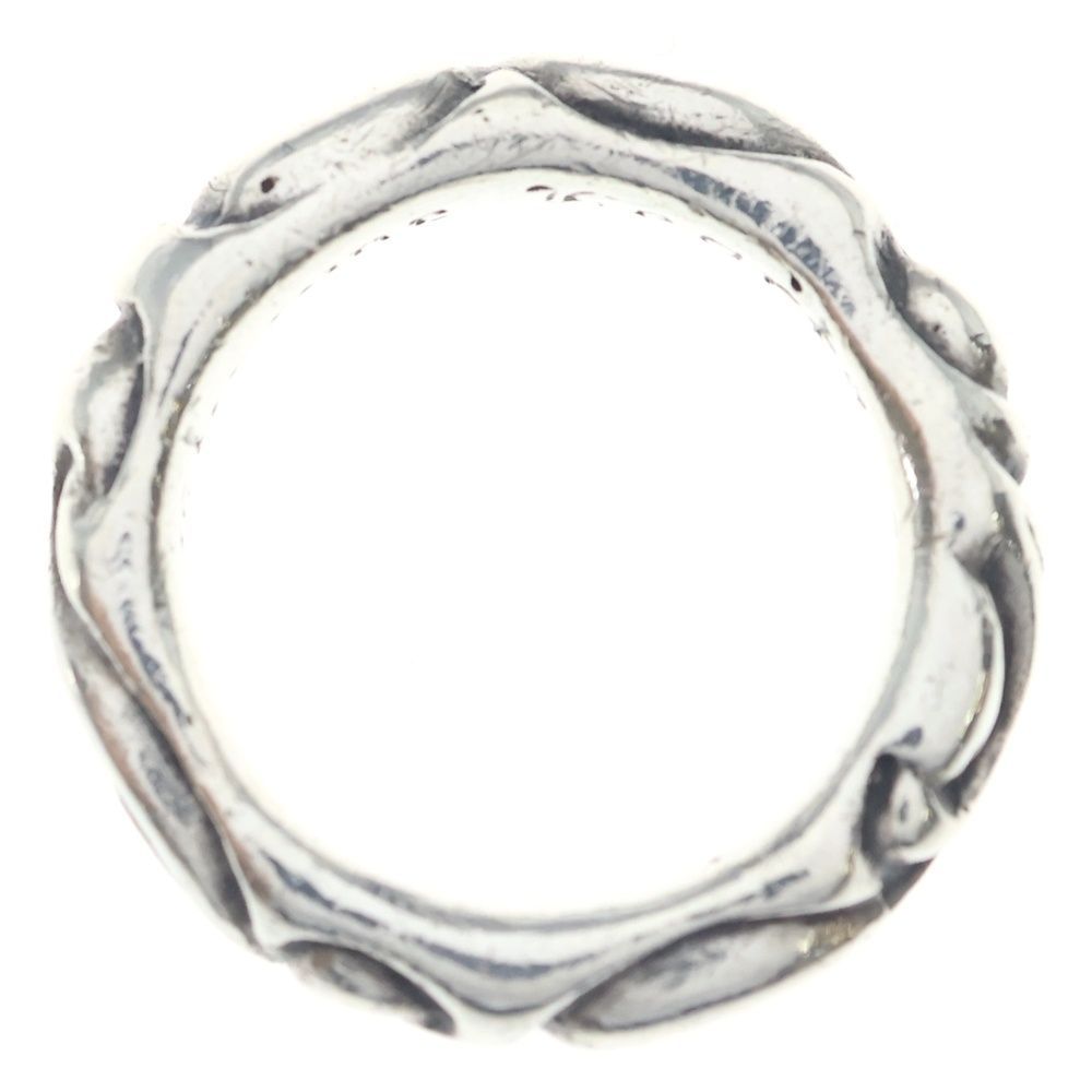 Chrome Hearts Scrl Band Scroll Ring Silver — view 6